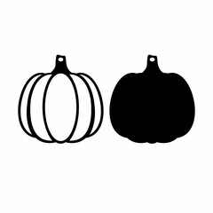 Pumpkin earrings vector style illustration 
design on white background eps.10