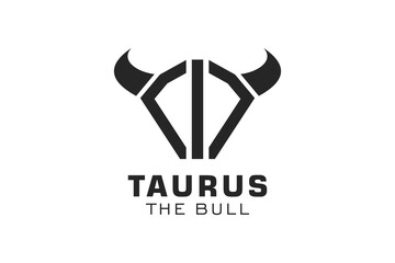 Letter I logo, Bull logo,head bull logo, monogram Logo Design Template Element