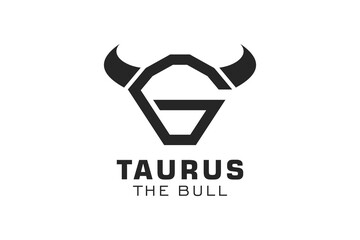 Letter G logo, Bull logo,head bull logo, monogram Logo Design Template Element