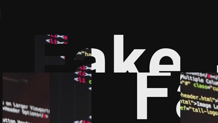 Fake data on the screen glitch effect - Powered by Adobe