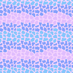 Vector seamless abstract pattern. Colored spots on a pink background.