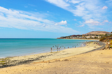 Playa en Costa Calma, Fuerteventura, Islas Canarias