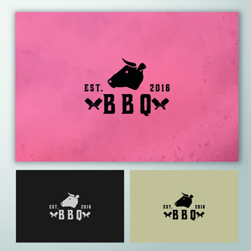 Bison Bull, Sheep Logo vector design