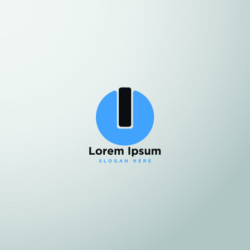 Technology logo blue vector design