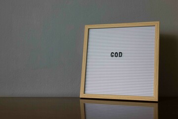 Letterboard with copy space 