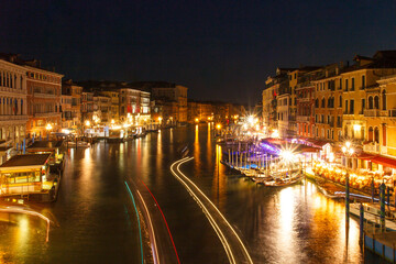 Venezia paesaggio notte Canal Grande