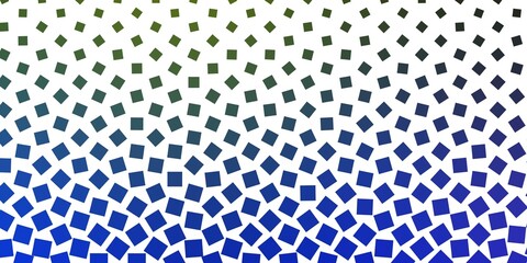 Light Blue, Green vector texture in rectangular style.