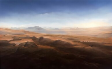 Fototapeta na wymiar a view of a desert