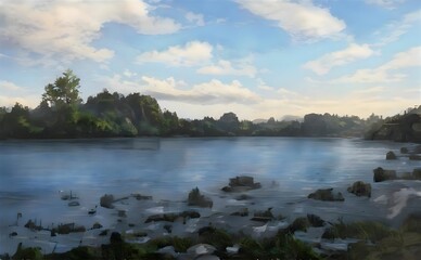 lake in the forest
