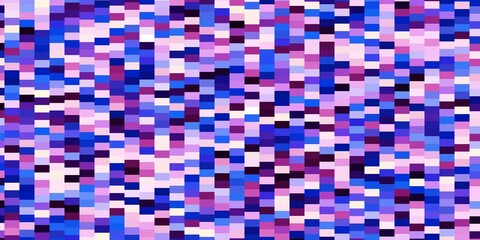 Light Pink, Blue vector background with rectangles.