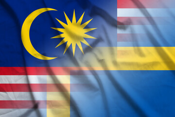 Malaysia and Sweden political flag international relations SWE MYS