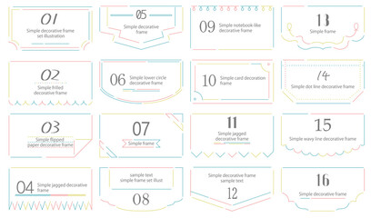 〘ベクター〙シンプルな見出しデザイン / ポップカラー