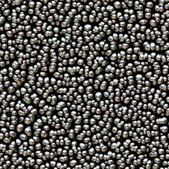 A 3D illustration of stainless steel pebbles