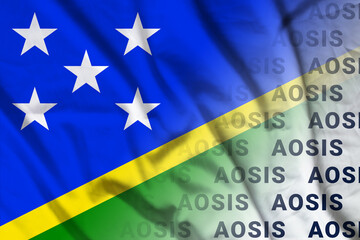 Solomon Islands flag AOSIS symbol union