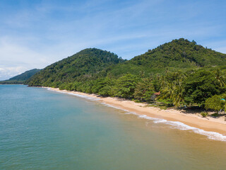 Obraz premium Aerial view of Libong island in Trang