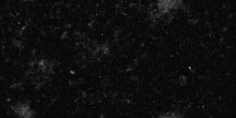 Seamless dark distressed dust, smudges, speckles, stains and scratches dirty urban grunge background texture. Grainy gritty white on black aged photo effect noise pattern overlay. 3D rendering.