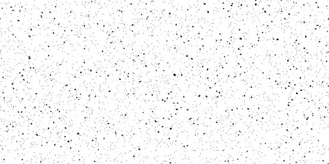 Seamless distressed black paint specks or dust and smudge speckles on white dirty urban grunge background texture. Monochrome isolated noise and grain old photo pattern overlay effect. 3D rendering..