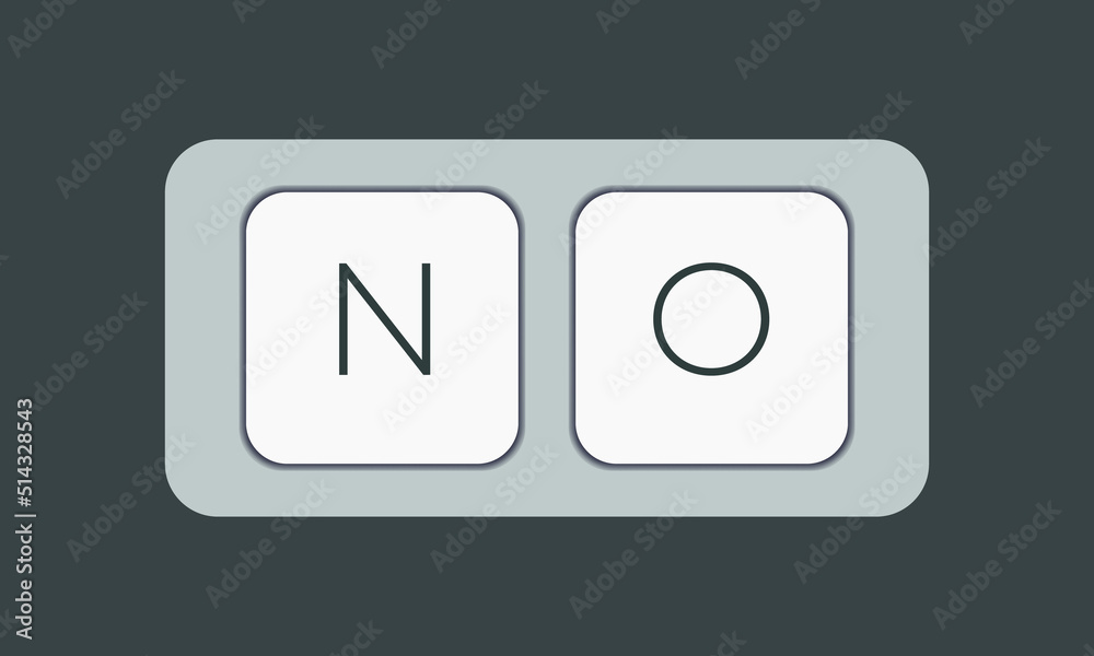 Aufkleber Computer keyboard key with key no. Keyboard keys icon button