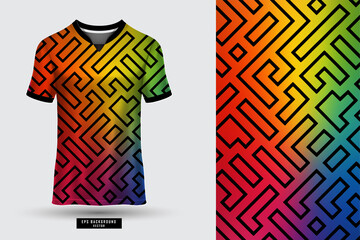 Wonderful and Extraordinary T shirt sports abstract jersey suitable for racing, soccer, gaming, motocross, gaming, cycling