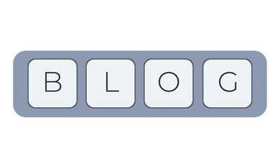 Computer keyboard key with key blog. Keyboard keys icon button