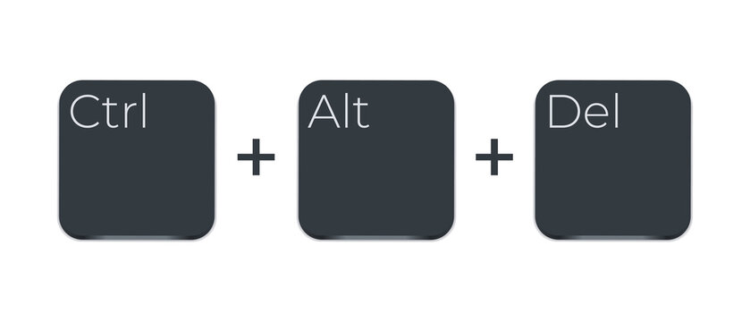 Ctrl, alt and del ,Three buttons for fix computer hanging problem