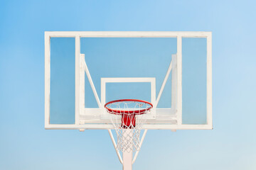 Naklejka premium basketball goal post