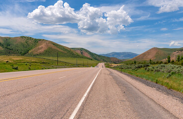 Travelling the Idaho's state freeways in Summer.