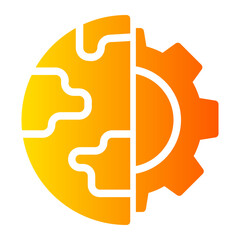 Gear gradient icon