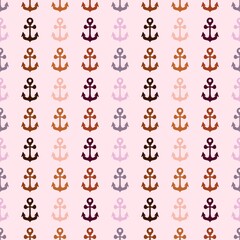 Naklejka premium Summer sea anchors seamless pattern for fabrics and clothes and wrapping paper and linens and kids and travel notebooks