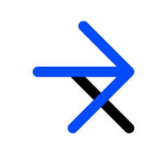 abstract letter x arrow modern logo design template
