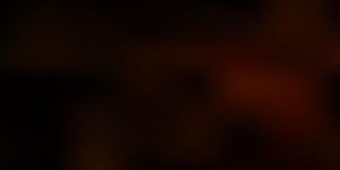 Fototapeta premium Dark orange vector blur texture.