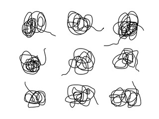 set of messy line element