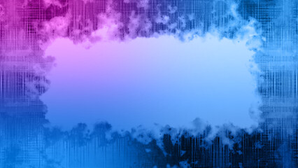 Fototapeta premium Abstract neon grunge border background image.