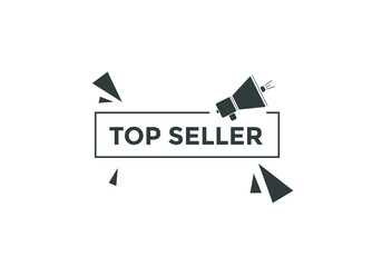 Top seller banner Recommendation sign. Flat Design element. top seller sale label
