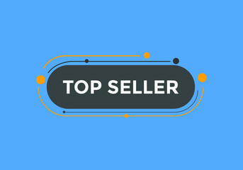 Top seller banner Recommendation sign. Flat Design element. top seller sale label
