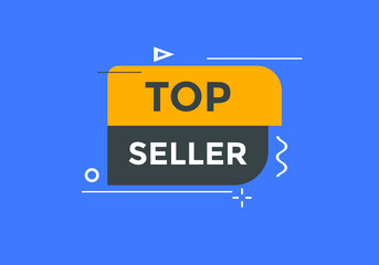 Fototapeta premium Top seller banner Recommendation sign. Flat Design element. top seller sale label 
