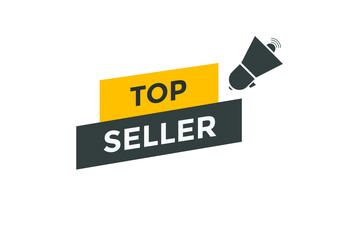 Top seller banner Recommendation sign. Flat Design element. top seller sale label
