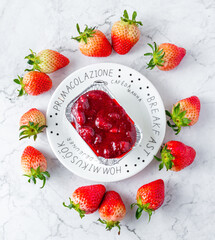The Strawberry Cheese Pie is decorative beautifully and packaged in a  square aluminum foil in a...