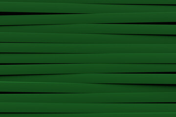 3d illustration of a stereo green  strip . Geometric stripes . Abstract  glowing crossing lines pattern