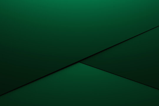 3d Illustration Green  Geometric Pattern  On Monocrome Background, Pattern.