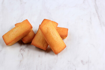 Delicious French Pastry Financier cake, Small Cake with Butter - obrazy, fototapety, plakaty