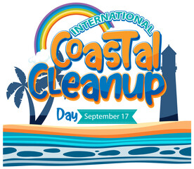 Fototapeta premium International Coastal Cleanup Day Poster