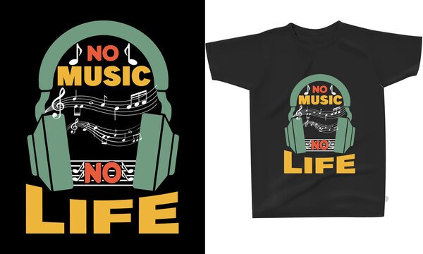  Vintage Rock Concert Style T-shirt Designs.No Music No Life Music T-shirt, Music T-shirt Design, Typography Design, Guitar T-shirt, Poster, Vector, Graphic, Mug.