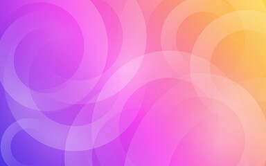 Abstract colorful gradient circle shape background