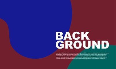 Abstract liquid and curvy geometric summer background for banner.