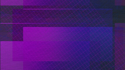Obraz premium Abstract neon grunge textured grid shape background image.