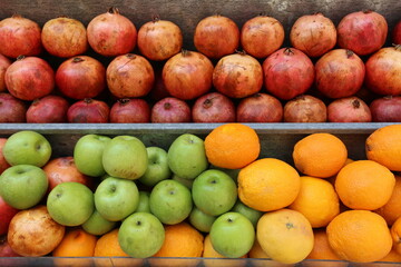 Berries and fruits are sold at a bazaar in Israel