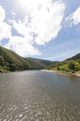 the river in the mountains