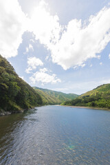 the river in the mountains