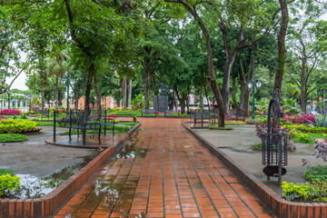 park in the city Barinas Venezuela